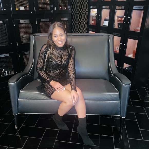 Showing What I Got Sequin Mini Dress in Black - Picture 3 of 5